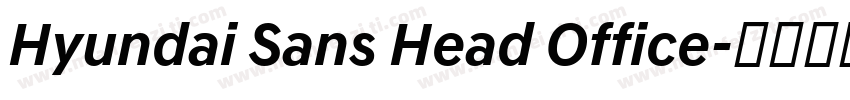 Hyundai Sans Head Office字体转换